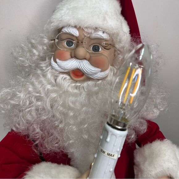 VINTAGE Animated Motion Santa Clause Large - Picture 9 of 12